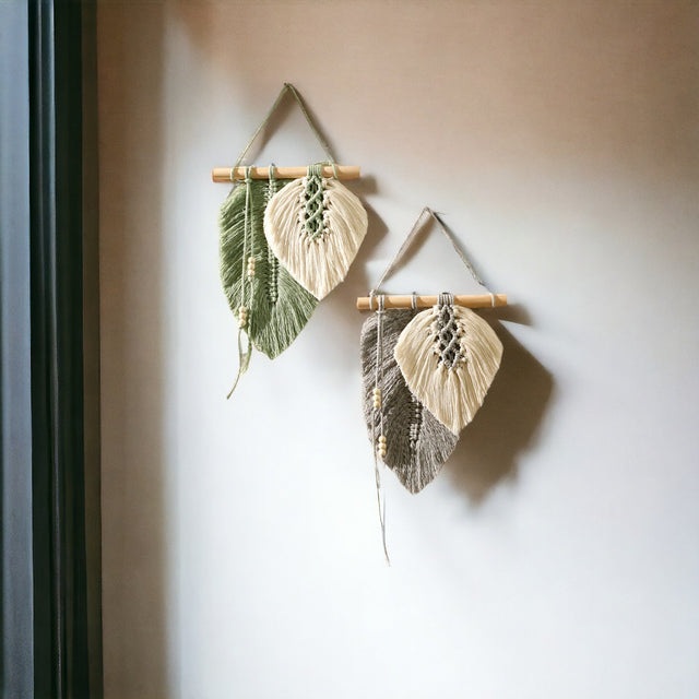 Boho Leaf Macrame Home Decoration - Knotique