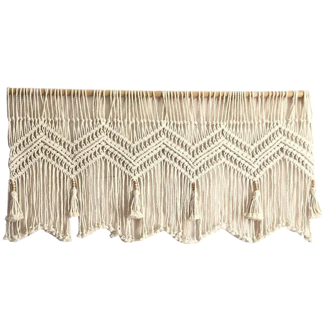 Boho Macrame Tassel Curtain Hand-Woven - Knotique