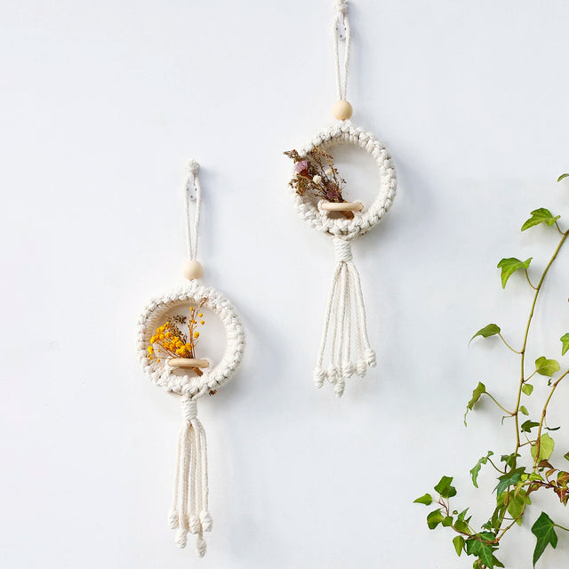 Boho Macrame Wall Hanging Flower Pot - Knotique