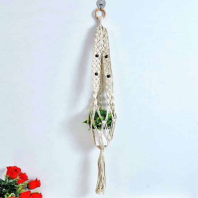 Macrame Chain Locking Plant Hanger - Knotique