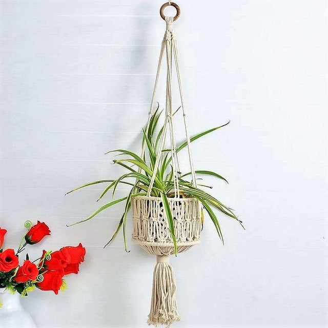 Macrame Fence Planter Hanger - Knotique