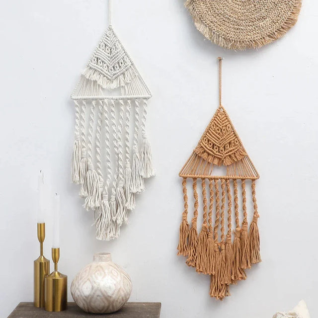 Triangle Tassel Geometric Macrame Dream Catcher - Knotique